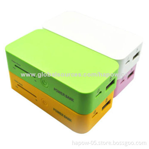 Portable power bank, 4,400mA with high-quality Samsung battery & Led power prompt
